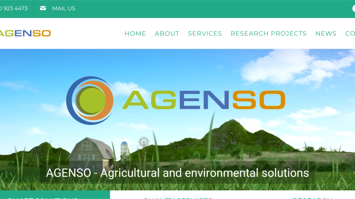 AGENSO new site snapshot